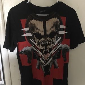 Marcelo Burlon Black skull T-shirt size Large